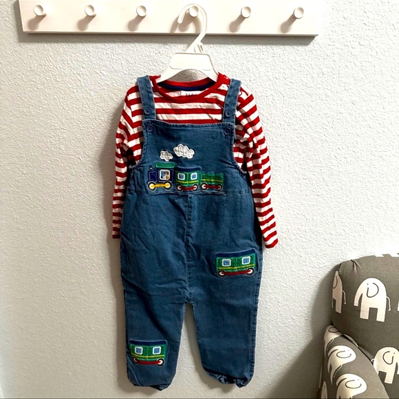Mini Boden Other - Mini Boden Train Overall Set